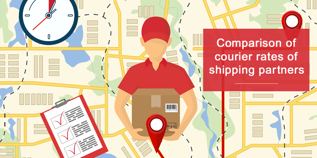 Courier rates of shipping partners