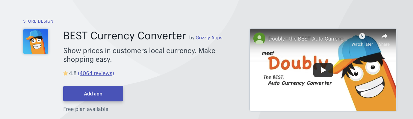 Best currency convertor Shopify