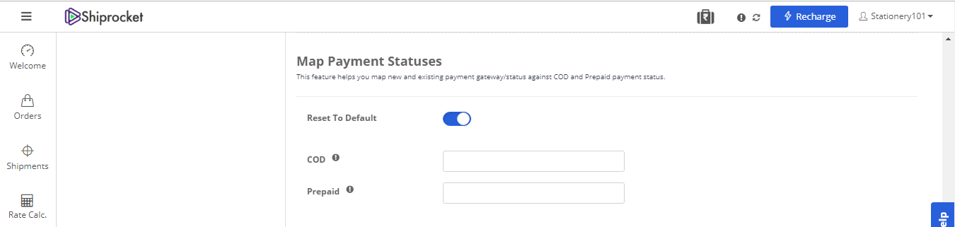 Map Payment Statuses