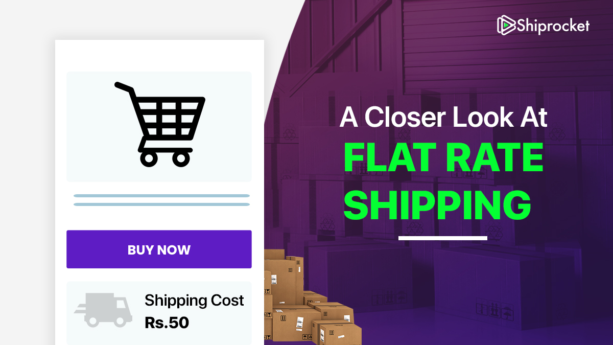 How can flat rate shipping be useful for an eCommerce business