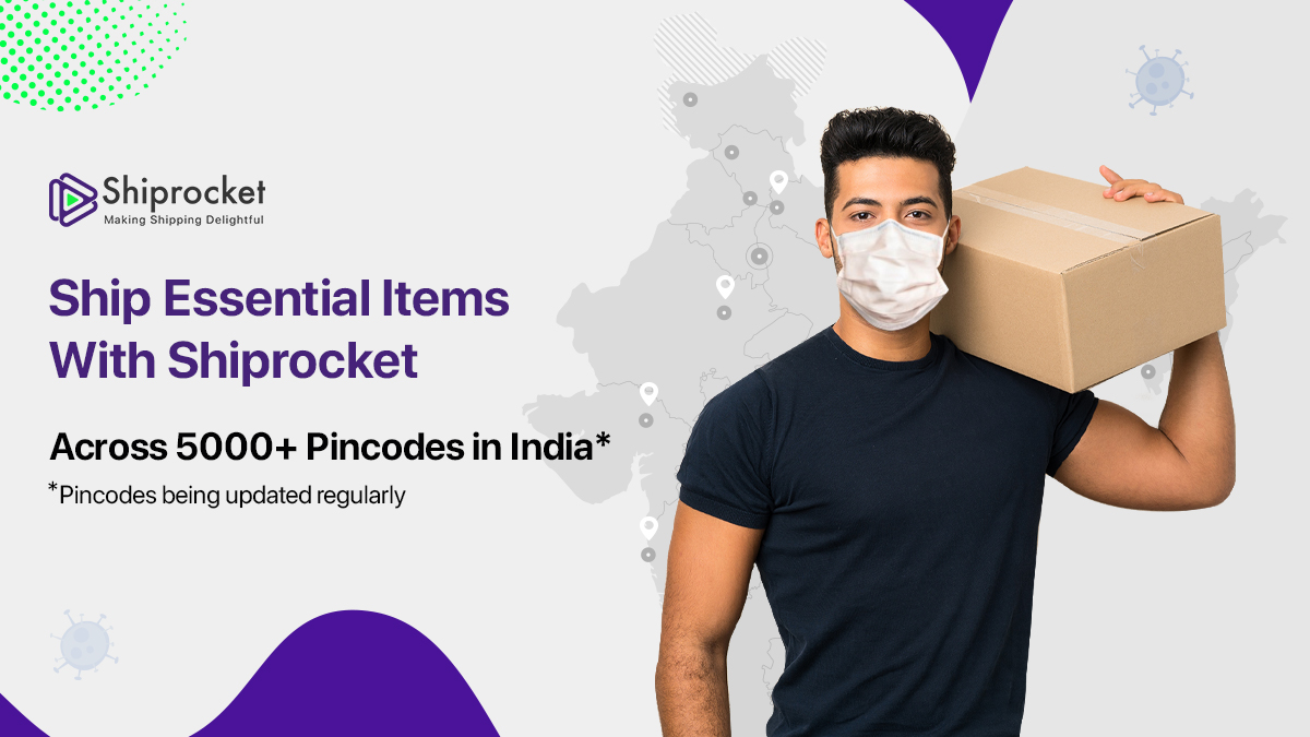 Process of shipping essential goods with Shiprocket