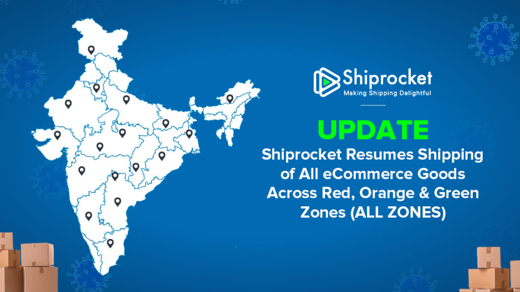 UPDATE: Shiprocket Resumes Shipping Of All ECommerce Goods In Red ...