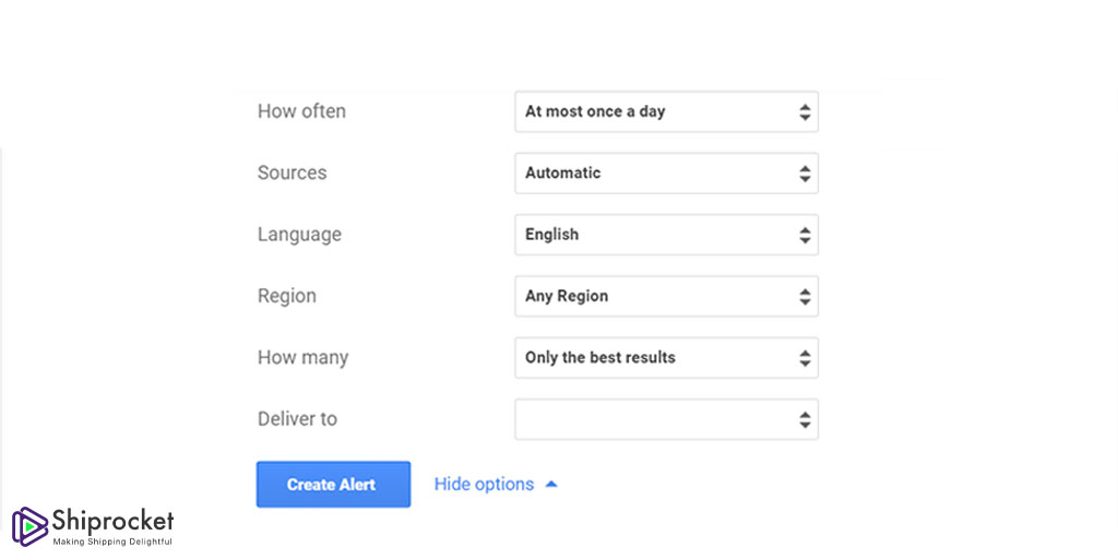 Google Alerts Customization