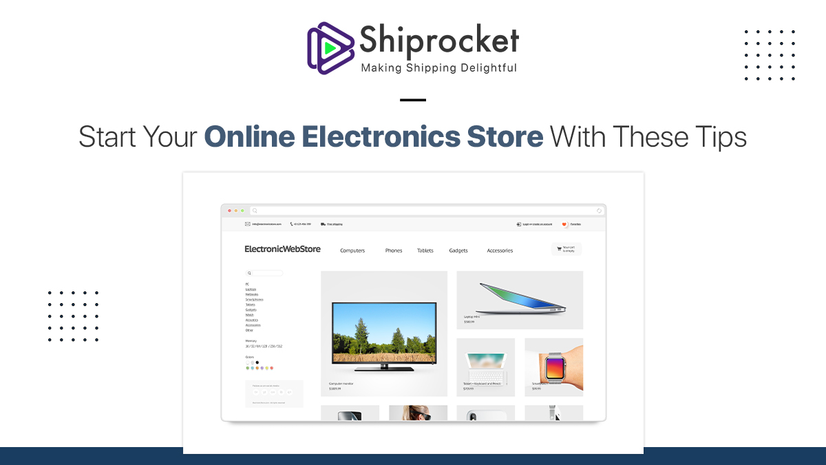 online electronic store