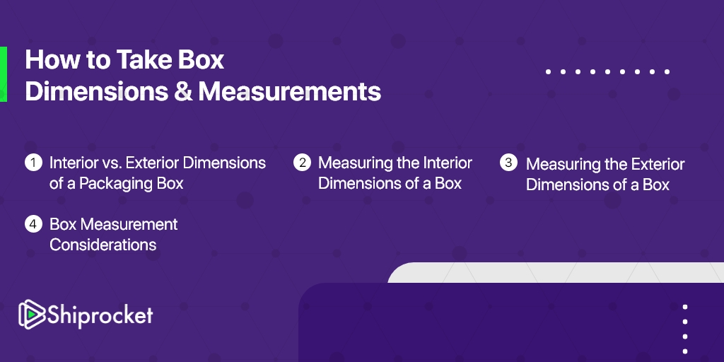 how to take box dimensions & measurements
