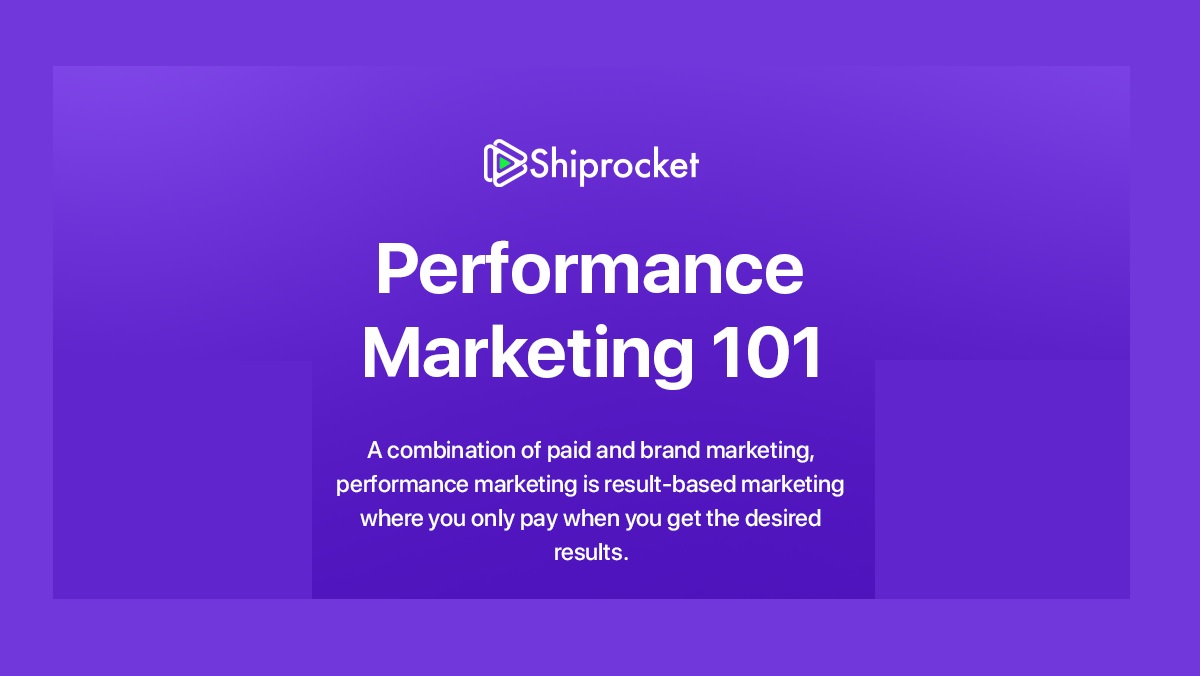 Performance Marketing 101 infographics