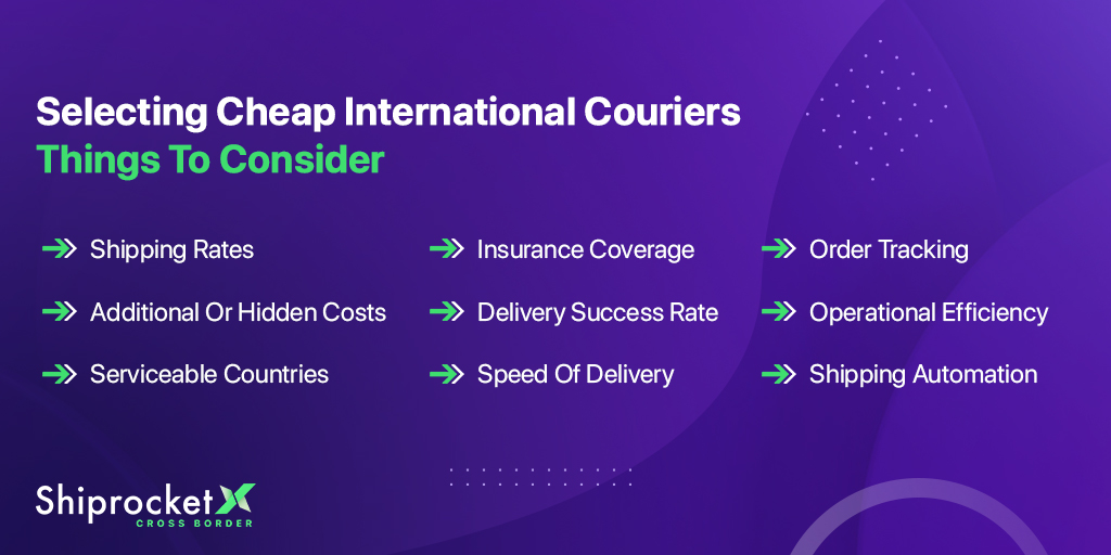 how to choose cheap international couriers