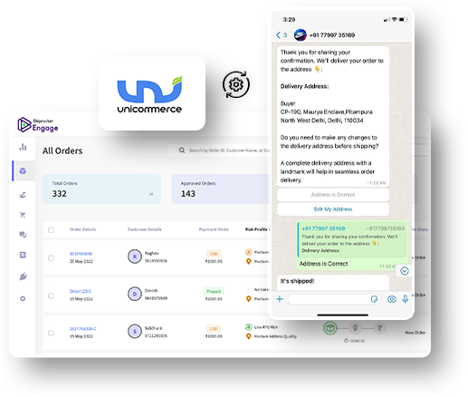 Shiprocket Engage ‑ Reduce RTO - Confirm COD orders and verify buyer  addresses using WhatsApp