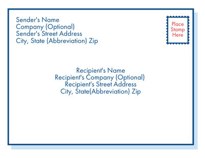 Business Envelope Example or format